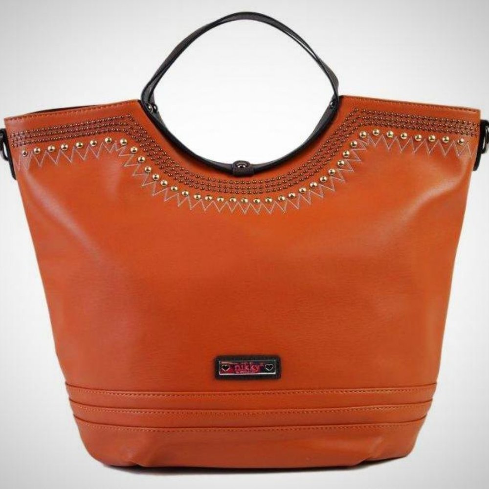 Nicole Lee Nikky Elke Tote Bag Light Brown Color Carry NWT Size 15”L X 13”…